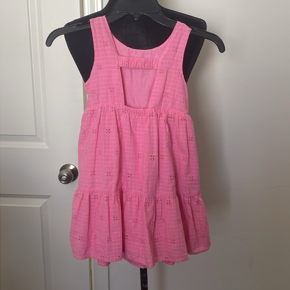 Cat & Jack Maxi Eyelet Ruffle Lined Sundress w/Cutout Back Size S (6-7) - Picture 2 of 5